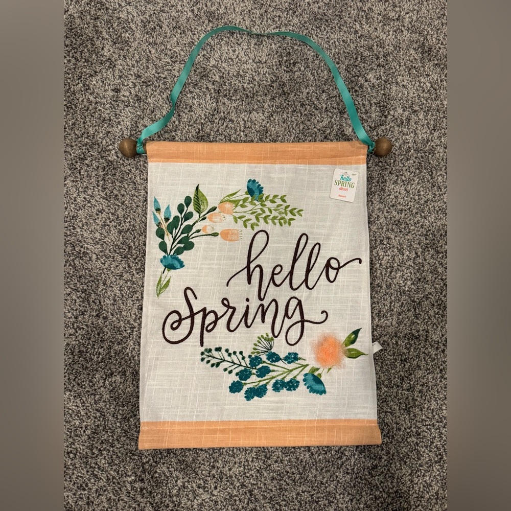 Charming 'Hello Spring' Tapestry
